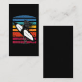 Vintage Surfer Girl Grapic Beach Surfboard Frau Visitenkarte (Vorne/Hinten)