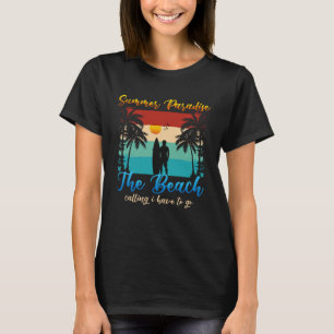 Vintage Surfer Retro Surfen Strand Sommerferien T-Shirt