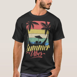 Vintage Surfer Retro Surfen Strand Sommerferien T-Shirt