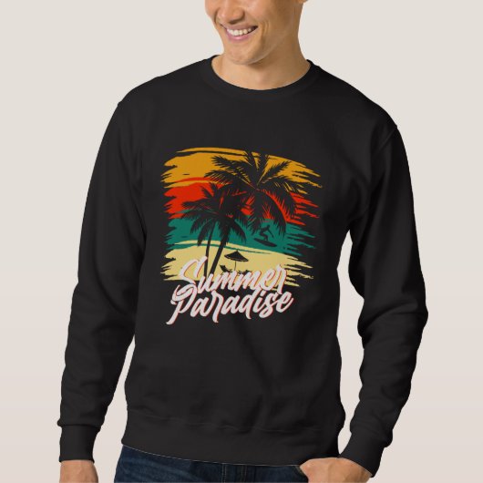 Vintage Surfer Retro Surfing Beach Summer Vacation Sweatshirt (Vorderseite)