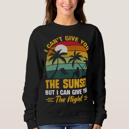 Vintage Surfer Retro Surfing Beach Summer Vacation Sweatshirt (Vorderseite)