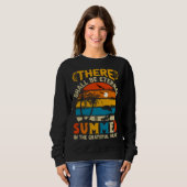 Vintage Surfer Retro Surfing Beach Summer Vacation Sweatshirt (Vorne ganz)