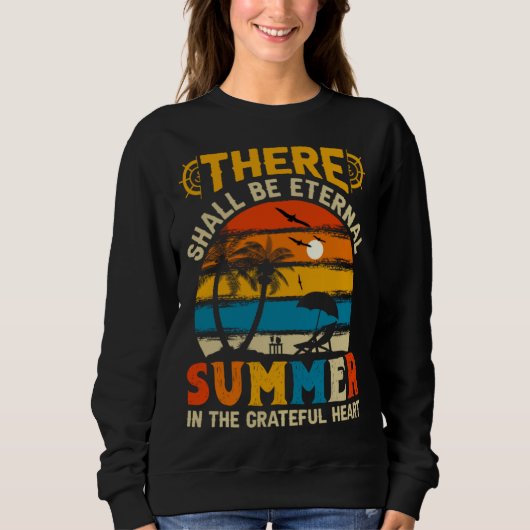Vintage Surfer Retro Surfing Beach Summer Vacation Sweatshirt (Vorderseite)