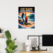 Vintage-Surfing-Schmuggler-Kunst Poster (Heimbüro)