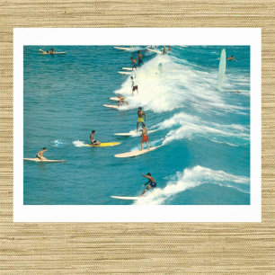 Vintage-Surfszene, Florida, 1960er Jahre Poster