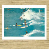 Vintage Surfszene, Florida, 60er Poster