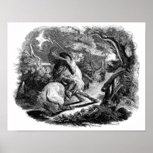 Vintage Surrealistische Buchdarstellung Poster