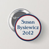 Vintage-Susan-Bysiewicz-Knopf Button (Vorne & Hinten)