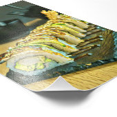 Vintage Sushi gift Fotodruck (Ecke)