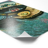 Vintage Sushi gift Fotodruck (Ecke)