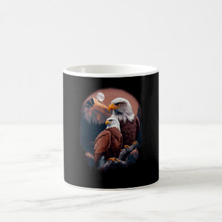 Vintage Süß Realistisches Paar Adler Berge Hik Kaffeetasse