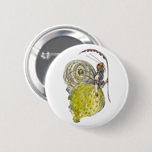 Vintage Süße Fantasy Schmetterlingsfee mit Flügeln Button