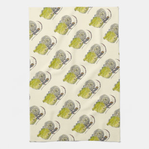 Vintage Süße Fantasy Schmetterlingsfee mit Flügeln Küchentuch