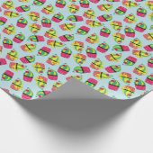 Vintage Süße: Farbiges Muster Geschenkpapier (Ecke)
