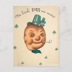 Vintage Süße Irische Kartoffel St. Patrick's Day K Postkarte