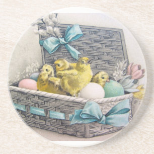 Vintage Süße Tiere Ostern Untersetzer