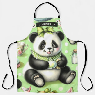 Vintage süßer Baby-Panda Schürze