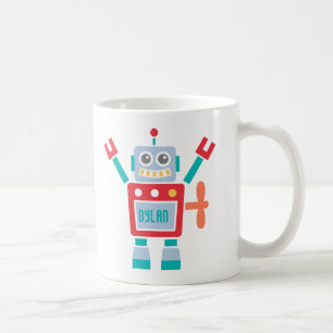 Vintage süßes Roboter-Spielzeug für Kinder Kaffeetasse
