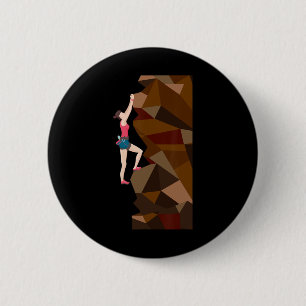 Vintage süßes Rock Climbing T-Shirt Geschenke für  Button