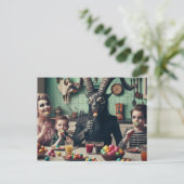 Vintage-Süßigkeiten-Abendessen Okkultismus Postkarte (Stehend Vorderseite)