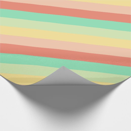 Vintage Süßigkeits-Glas-Streifen Geschenkpapier (Ecke)