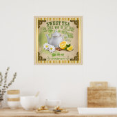 Vintage Süßtee-Plakat Poster (Küche)