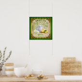 Vintage-Süßtee-Plakat Poster (Küche)