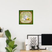 Vintage-Süßtee-Plakat Poster (Heimbüro)