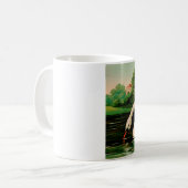 Vintage Swan im Lake Kaffeetasse (Vorderseite Links)