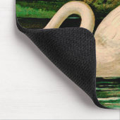 Vintage Swan im Lake Mousepad (Ecke)