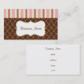 Vintage Sweet Business Card Visitenkarte (Vorne/Hinten)