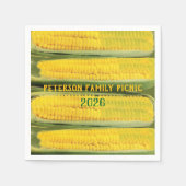 Vintage Sweet Corn -personalized  Serviette (Vorderseite)