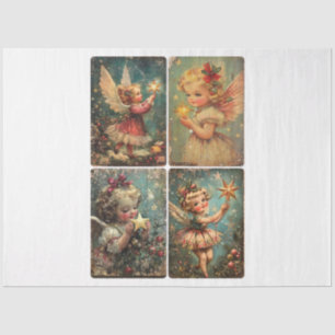 Vintage Sweetheart Angels Seidenpapier