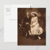 Vintage Sweethearts Postkarte (Vorne/Hinten)