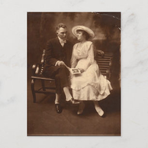 Vintage Sweethearts Postkarte