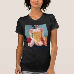 Vintage Swim - Gelber Badeanzug T-Shirt