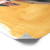 Vintage Swim - Red Swimsuit Poster (Ecke)