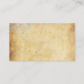 Vintage Swirl-Hochzeitsplätze Platzkarte (Rückseite)