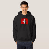 Vintage Switzerland Flag Swiss Independence Day Hoodie (Vorne ganz)