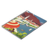 Vintage Switzerland Travel Advert Art Notizblock (Linke Seite)