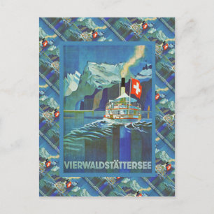Vintage Switzerland, Vierwaldstattersee, Postkarte
