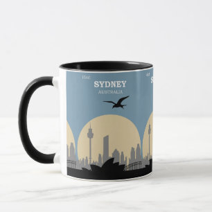 Vintage Sydney: Australien-Reiseplakat Tasse