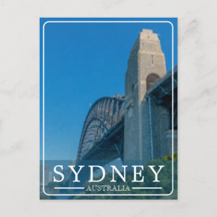 Vintage Sydney Harbour Bridge Feiertagspostkarte