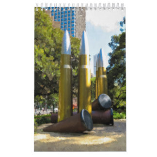 Vintage Sydney Hyde Park Denkmal Kalender