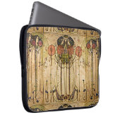 Vintage symbolische Kunst Laptopschutzhülle (Vorne Rechts)