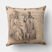 Vintage Symphonie-dekoratives Kissen (Rückseite)