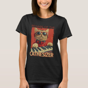 Vintage Synthesizer Cathesizer Katze Analoge Synth T-Shirt