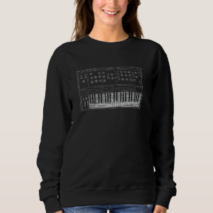 Vintage Synthesizer Doodle u2013 Analoge Bauweise Sweatshirt