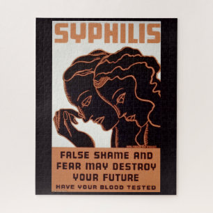 Vintage-Syphilis-Plakat-Puzzle Öffentliche Gesundh Puzzle