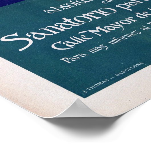 Vintage Syphilis Poster (Ecke)